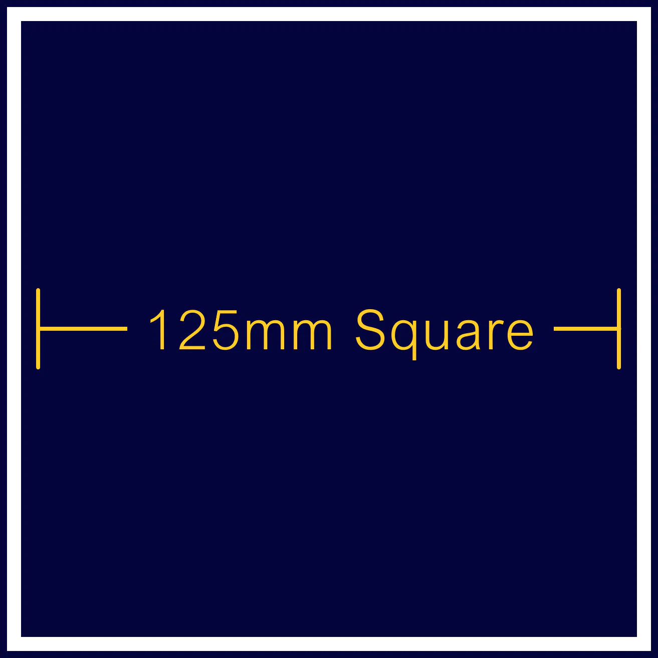 125mm Square Shape