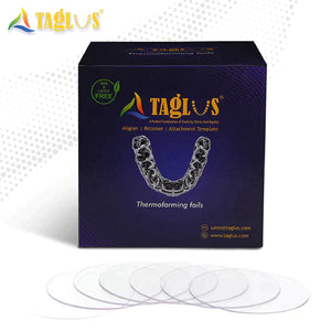 Taglus Premium Aligner Material - 0.76mm x 125mm Square - 125 Sheets