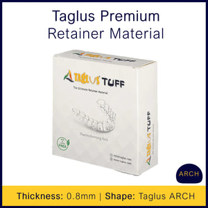 Taglus TUFF Retainer Material - 0.8mm x ARCH - 50 Sheets